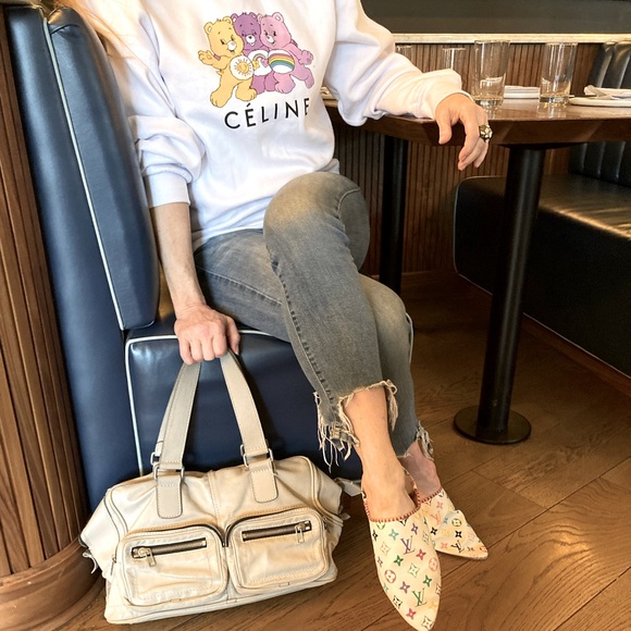 CHLOE BETTY BAG Dove GRAY AS IS Large leather satchel, spot, missing coin purse - Picture 15 of 15